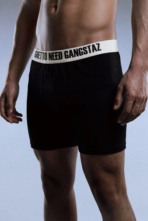 GNG050 - GNG Beyaz Şeritli 3'lü Boxer
