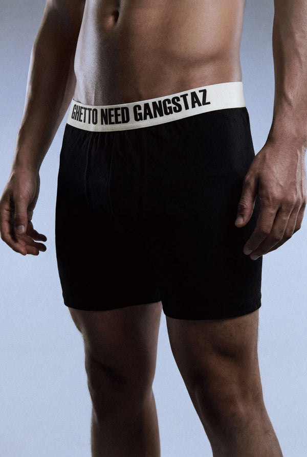 GNG050 - GNG Beyaz Şeritli 3'lü Boxer