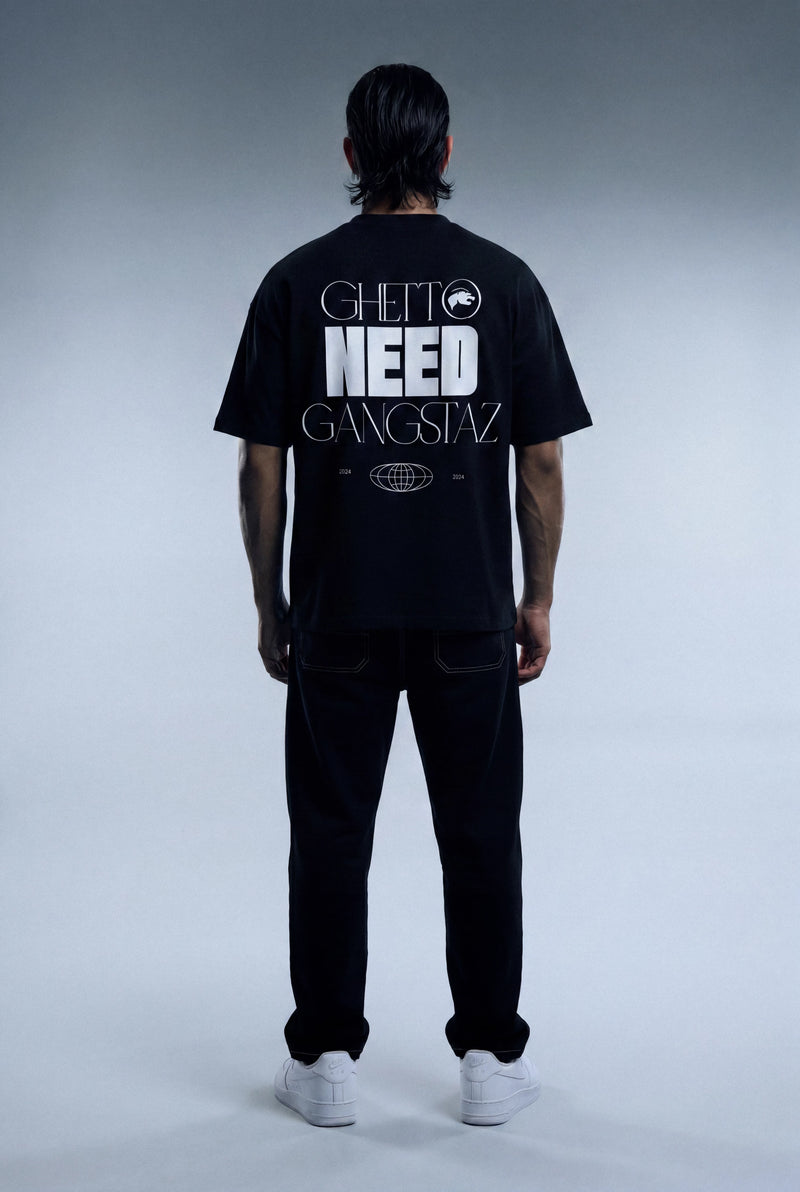 GNG009 - Simple G Siyah Tee