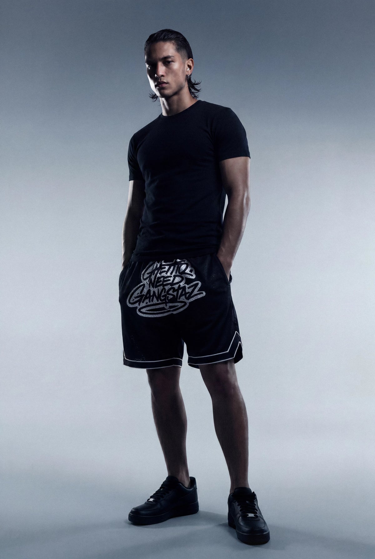 GNG008 Box Siyah Short Long