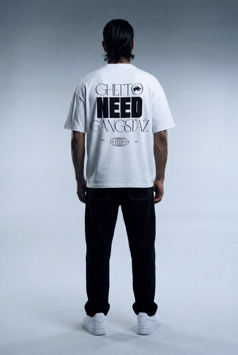 GNG009 - Simple G Beyaz Tee