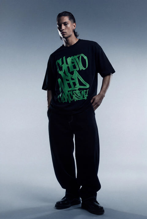 GNG010 - Graffiti Siyah Tee