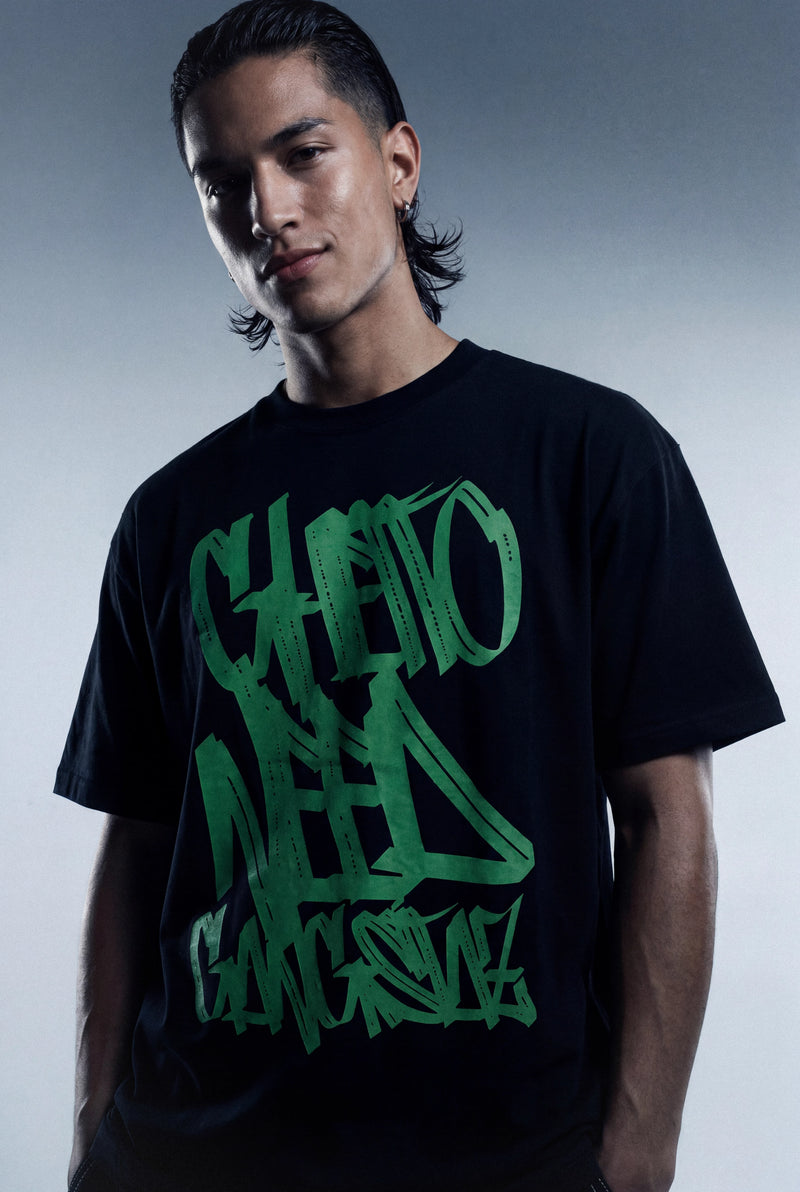 GNG010 - Graffiti Siyah Tee